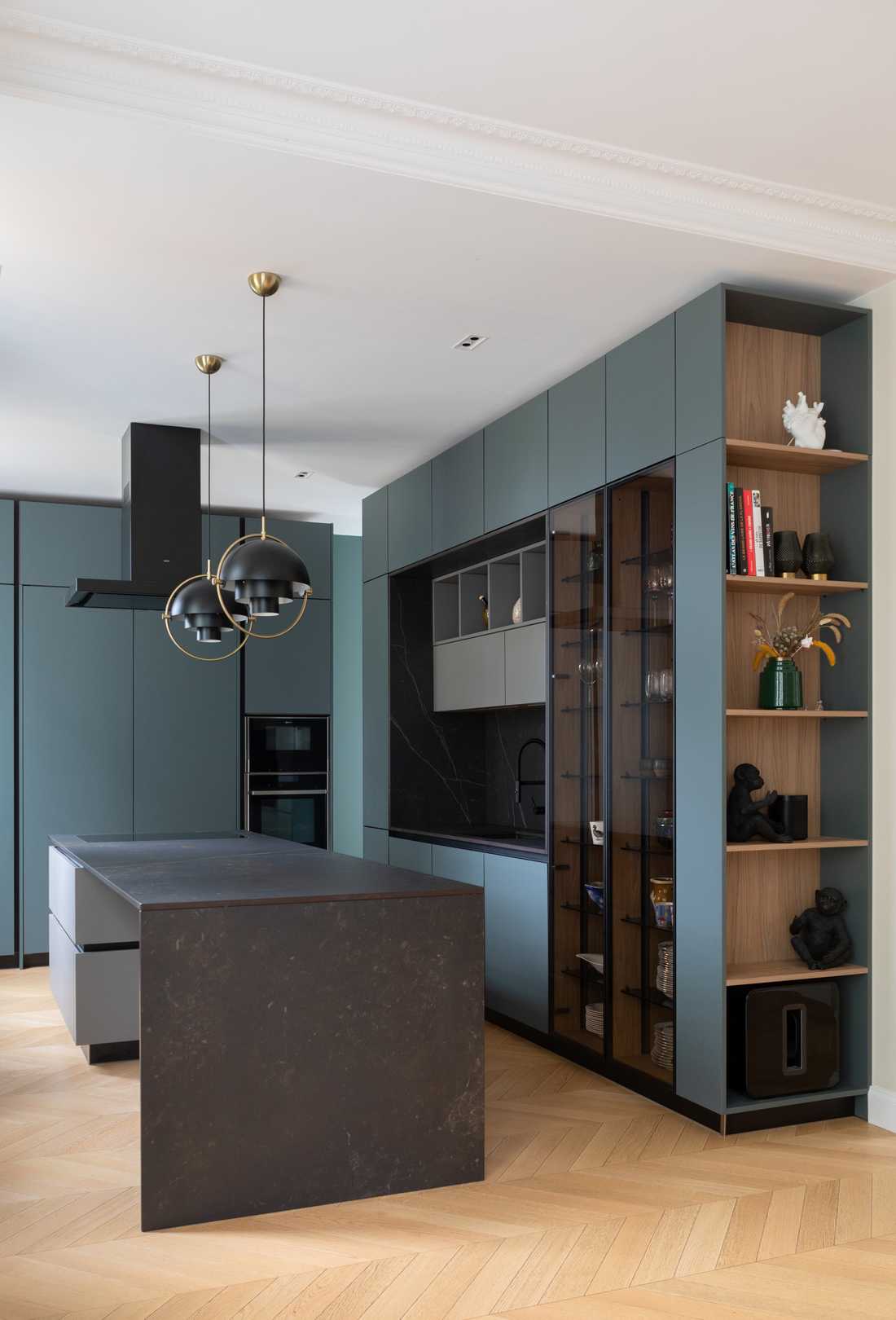 Kitchen designed by an interior designer as part of purchaser modification work