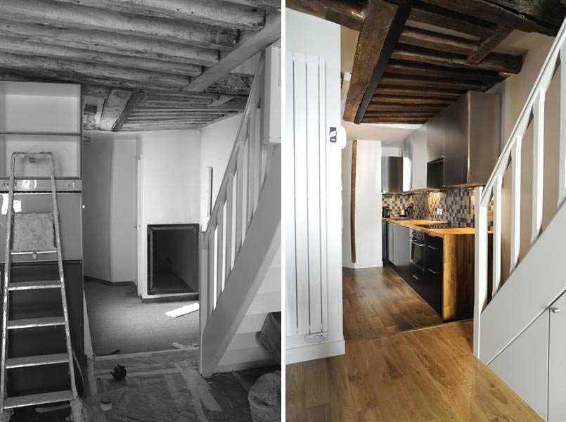 Rénovation d'un escalier dans un appartement en duplex à Strasbourg