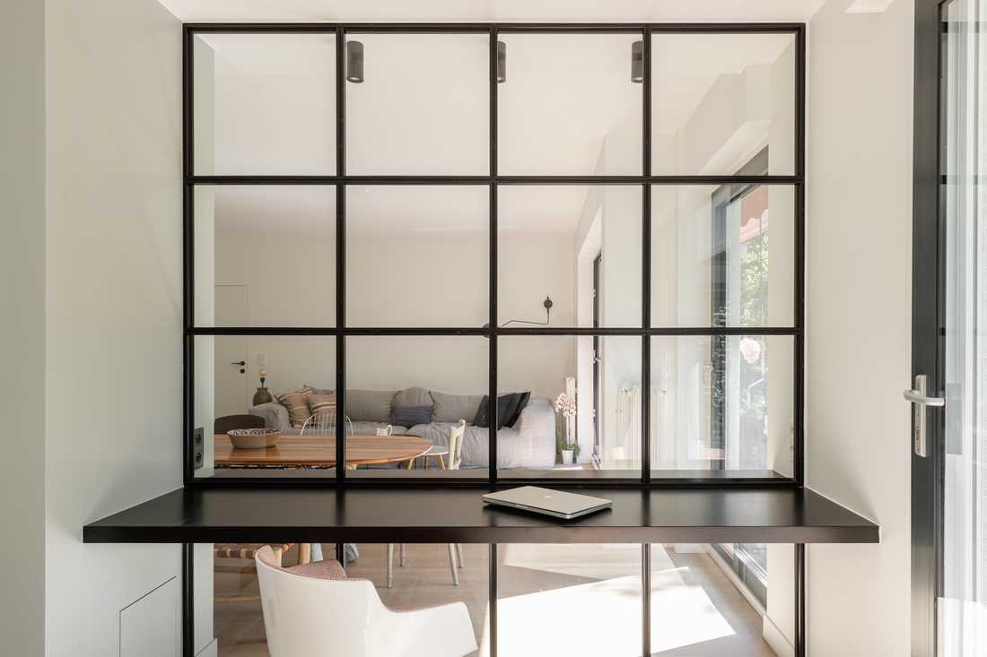 Verrière de separation réalisée sur mesure dans le Bas-Rhin