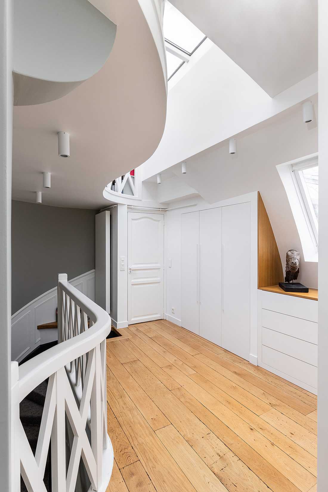 Étage d'un appartement à Strasbourg dans les combles