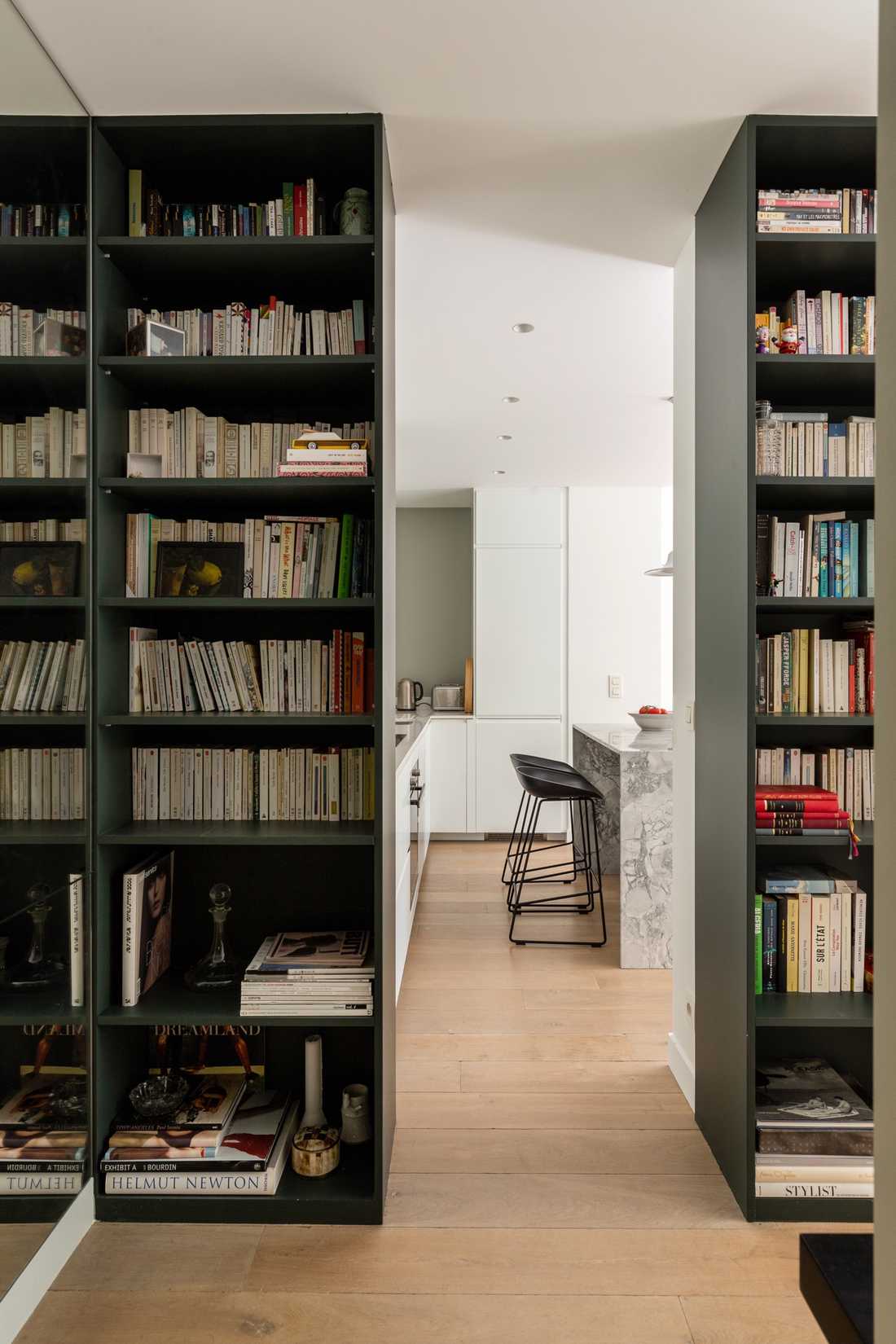 Bibilothèque sur mesure réalisé par un architecte à Strasbourg