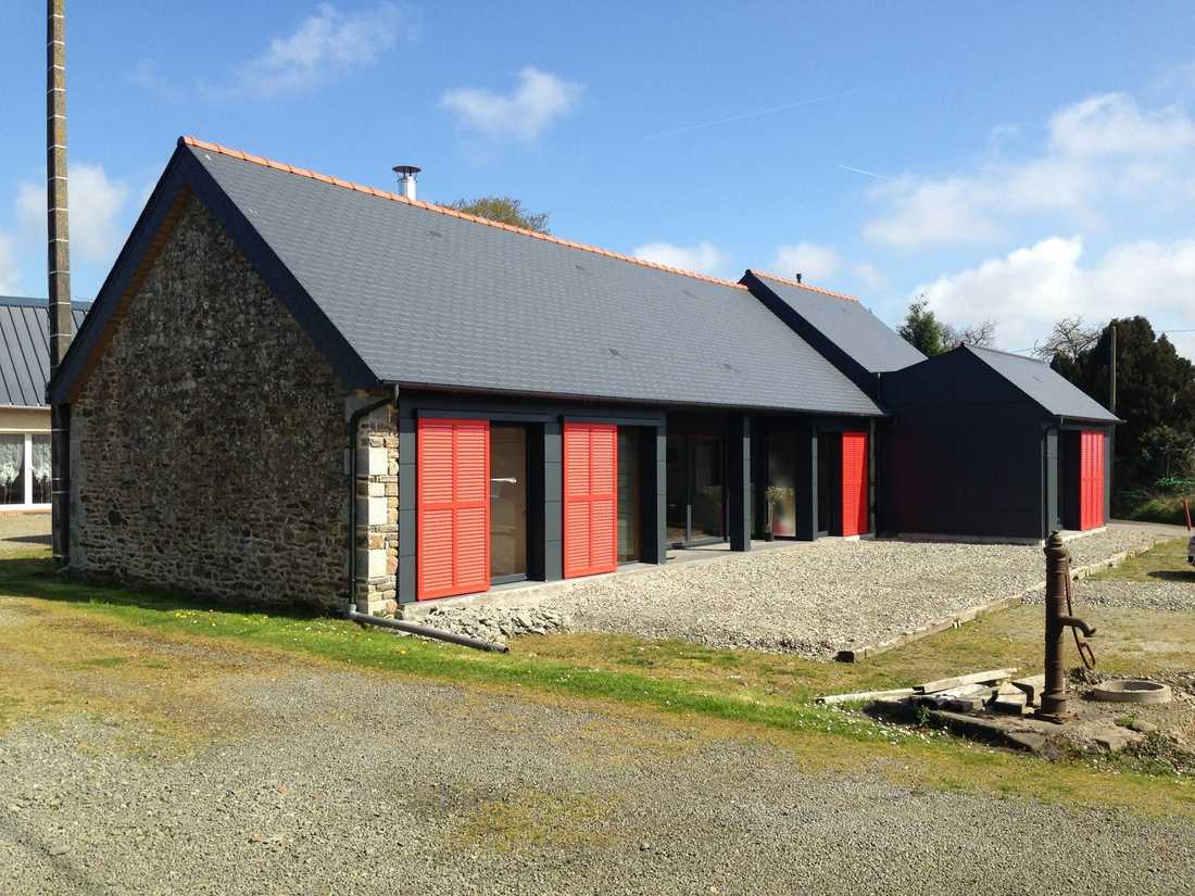 Rénovation d'un corps de ferme par un architecte