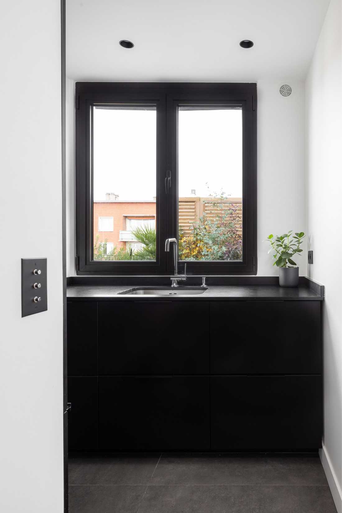 Cuisine agrandie par un architecte d'interieur à Strasbourg