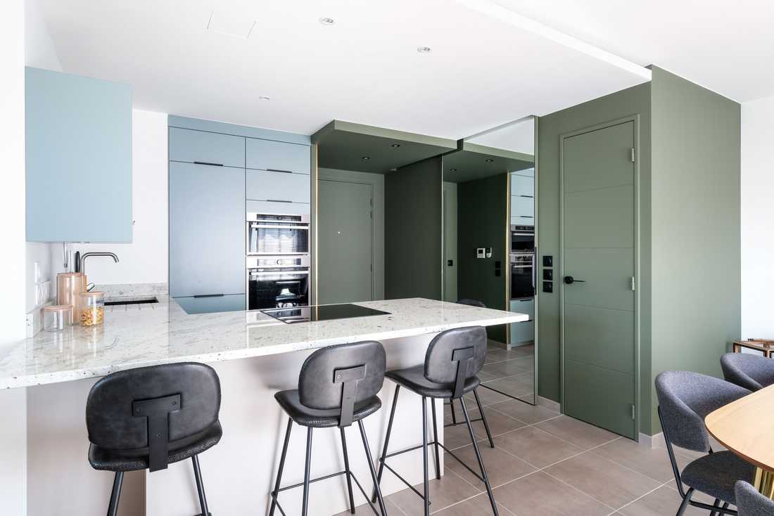 Rénovation de la pièce de vie d'un appartement par un architecte à Strasbourg