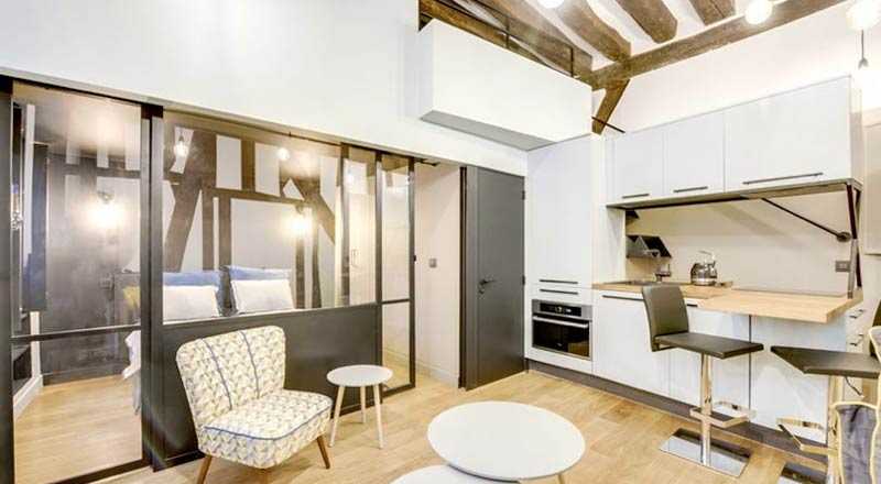 Rénovation d'un studio de 25m2 par un architecte à Strasbourg