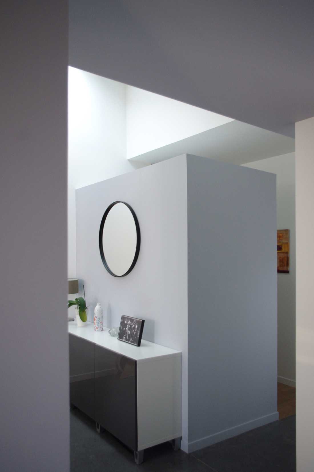 Couloir du pavillon aménagé par un architecte à Strasbourg