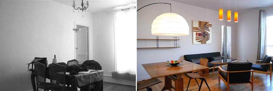 Rénovation du salon d'un appartement en Alsace