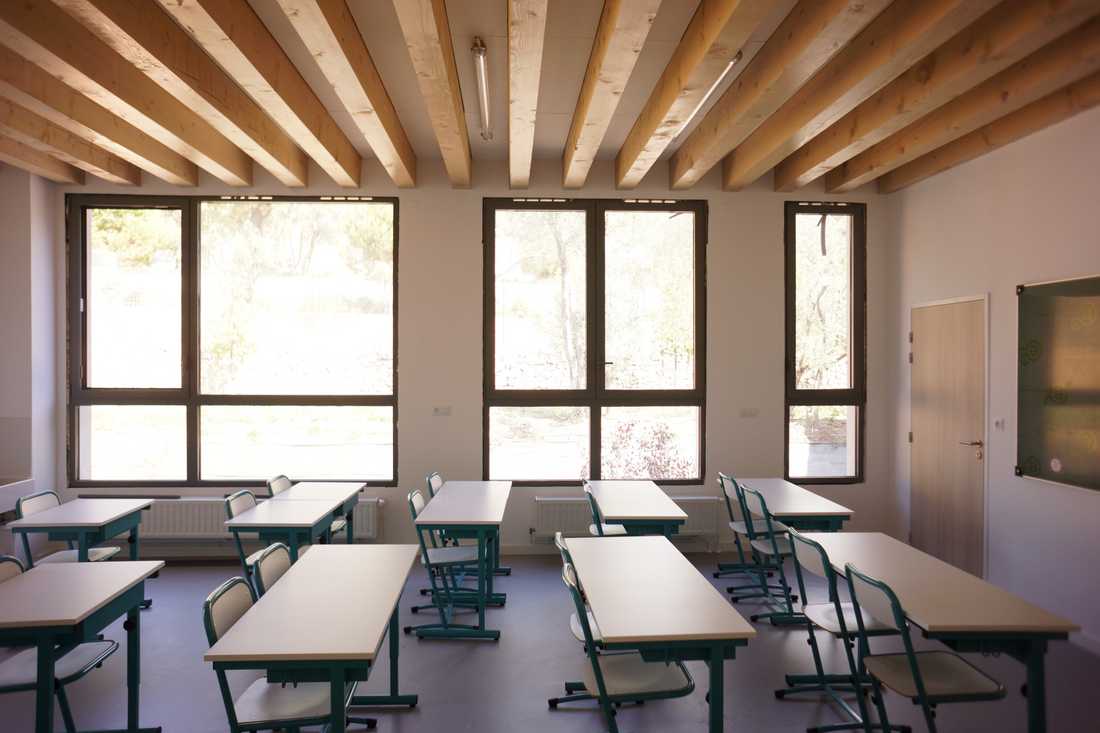 Salle de classe aménagée par un architecte à Strasbourg