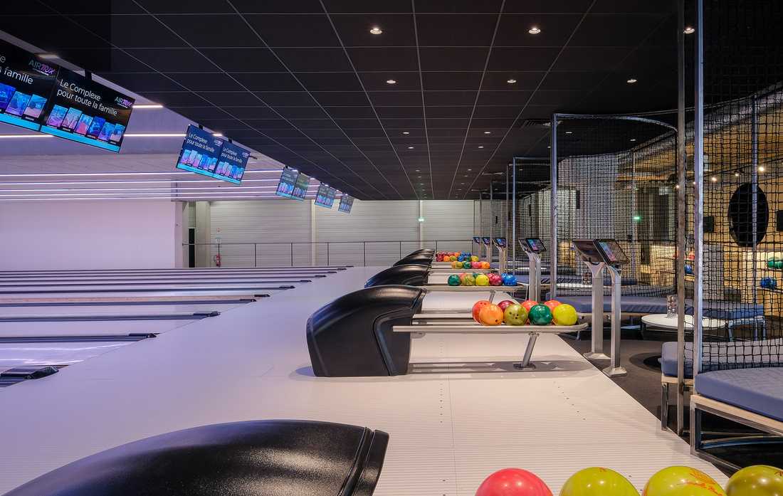 Design intérieur d'un bowling à Strasbourg