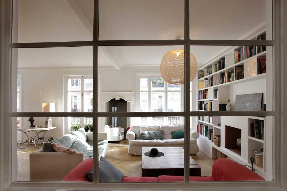 Rénovation d'un appartement haussmannien par architecte d'interieur à Strasbourg