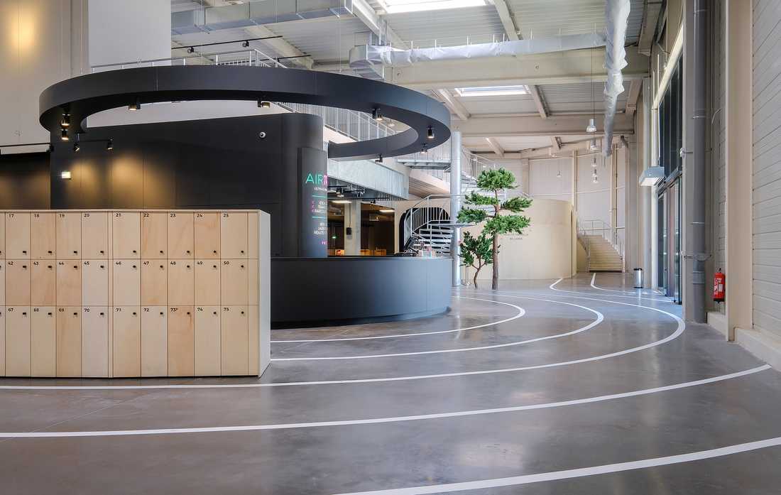 Accueil du complexe de loisirs aménagé par un architecte d'intérieur à Strasbourg