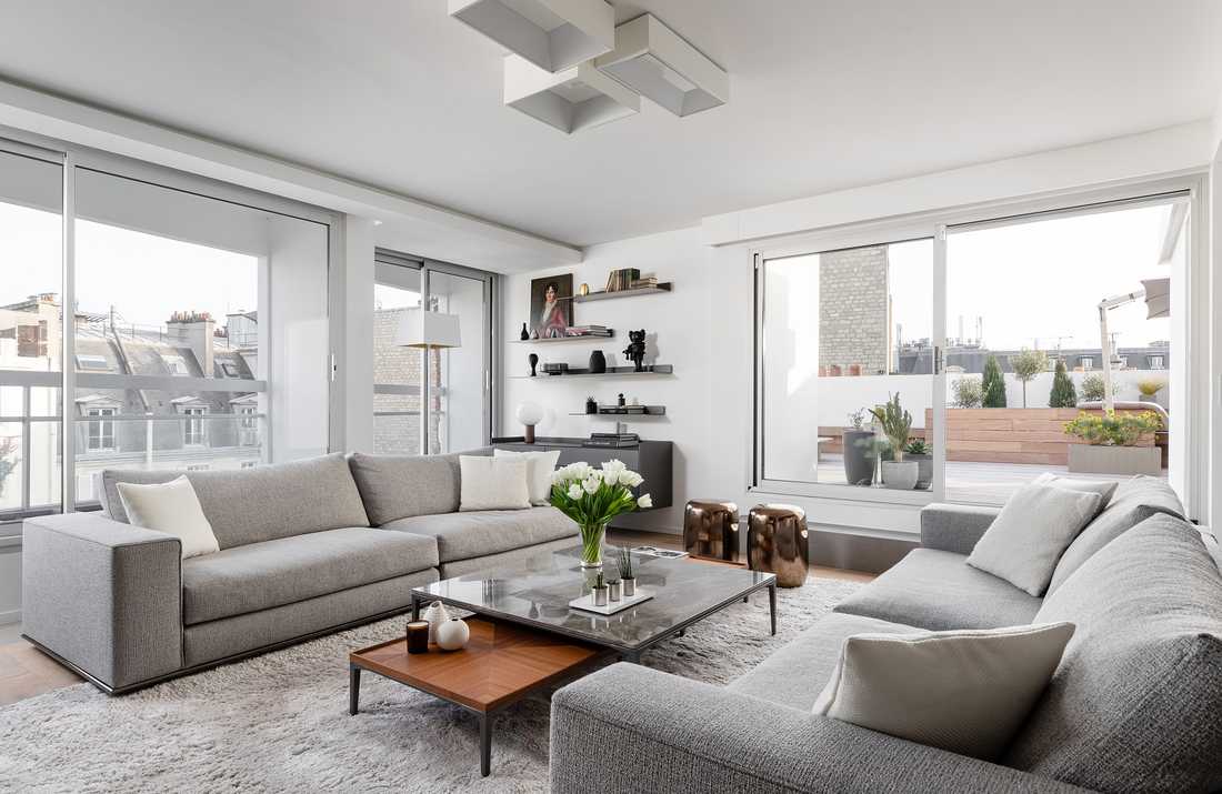 Rénovation intérieure d'un appartement de 150m² avec un rooftop à Strasbourg