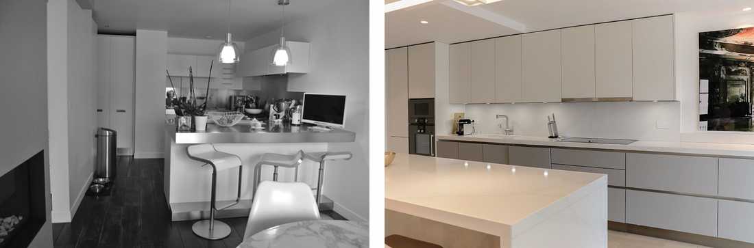 Cuisine ouverte amenagée par un architecte d'intérieur à Strasbourg