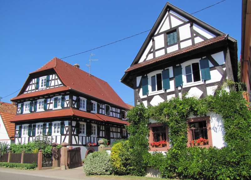 Rénovation de maisons à colombages typique de l'Alsace