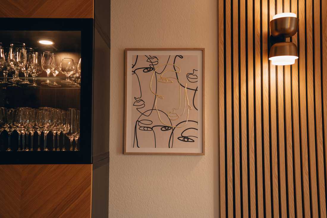 Panneau de lattes verticales